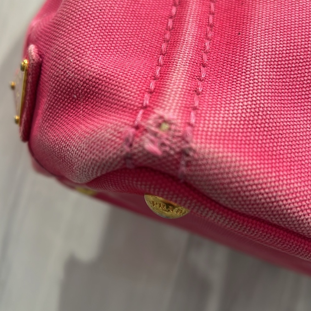 Prada Pink Canapa & COA with Corner Wear - Picture 11 of 16